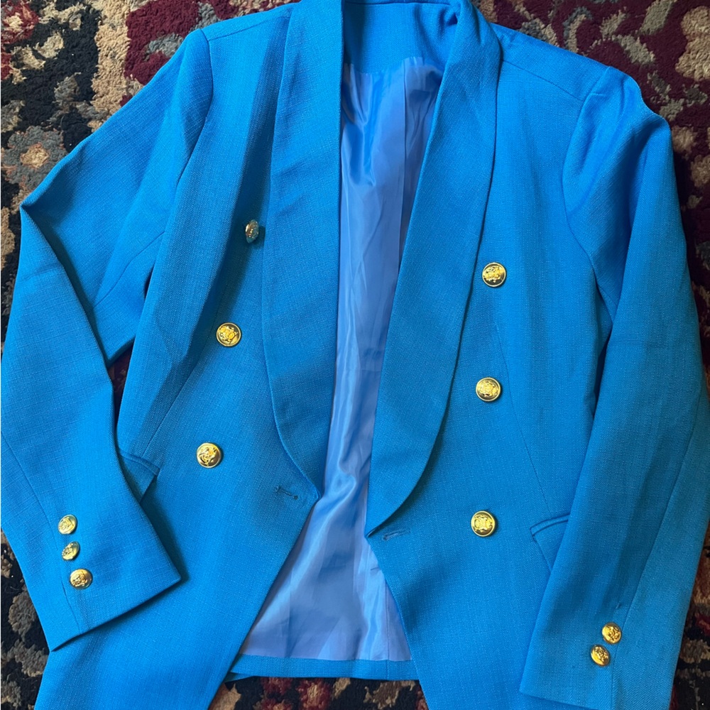Cobalt blue blazer